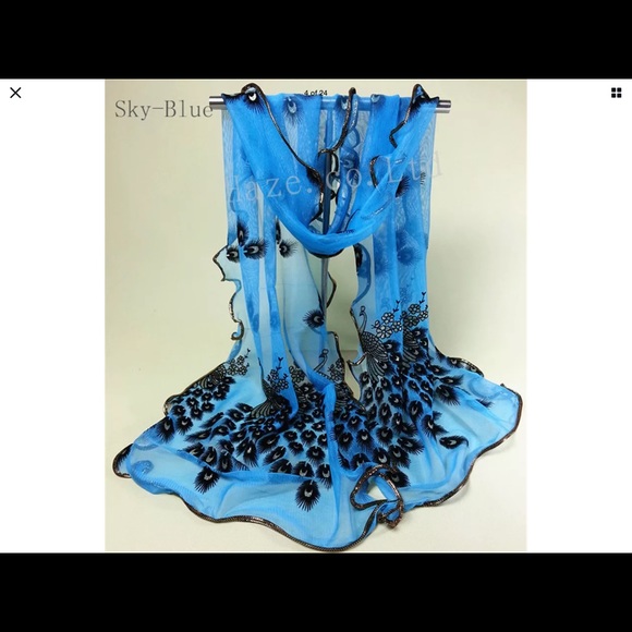 Scarf Light Breathable Beach Shawl Scarves Wrap - Picture 2 of 15